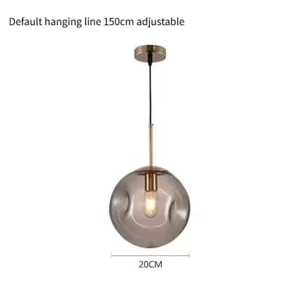 Lampes suspendues modernes nordiques lampe suspendue boule de verre créative pour salle à manger cha