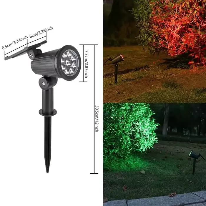 Lumières solaires de paysage 9LED, projecteur mural encastré réglable, étanche IP65, éclairage extér