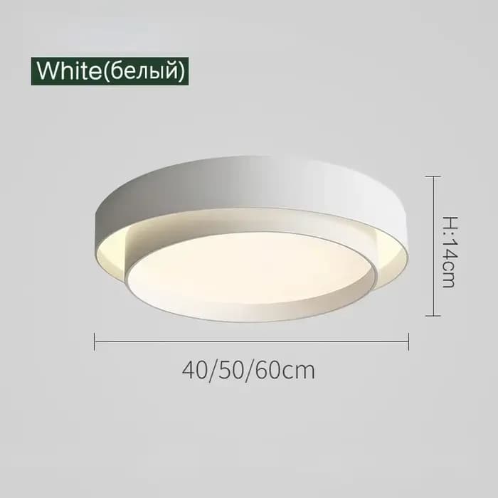 Plafonnier LED au Design Nordique Créatif, Luminaire Décoratif de Plafond, Disponible en Blanc, Noir
