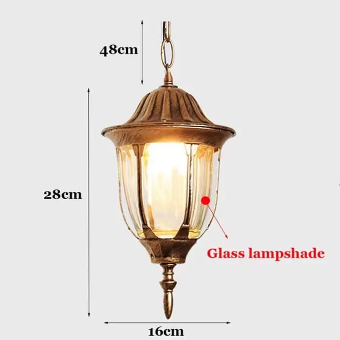 Lampe d'extérieur étanche européenne, luminaire décoratif d'intérieur, idéal pour un jardin, un coul