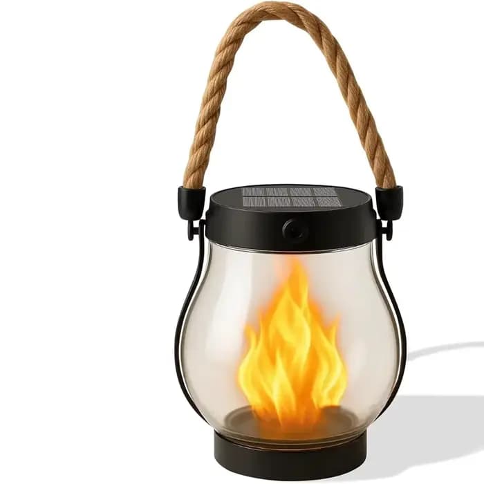 Lanterne de camping rétro portable, lampe suspendue pour chambre, bureau, tente, poignée en métal, l