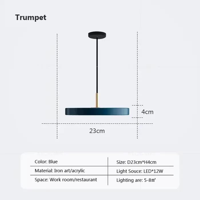 Lampe LED suspendue au design nordique, luminaire décoratif d'intérieur, idéal pour une chambre à co