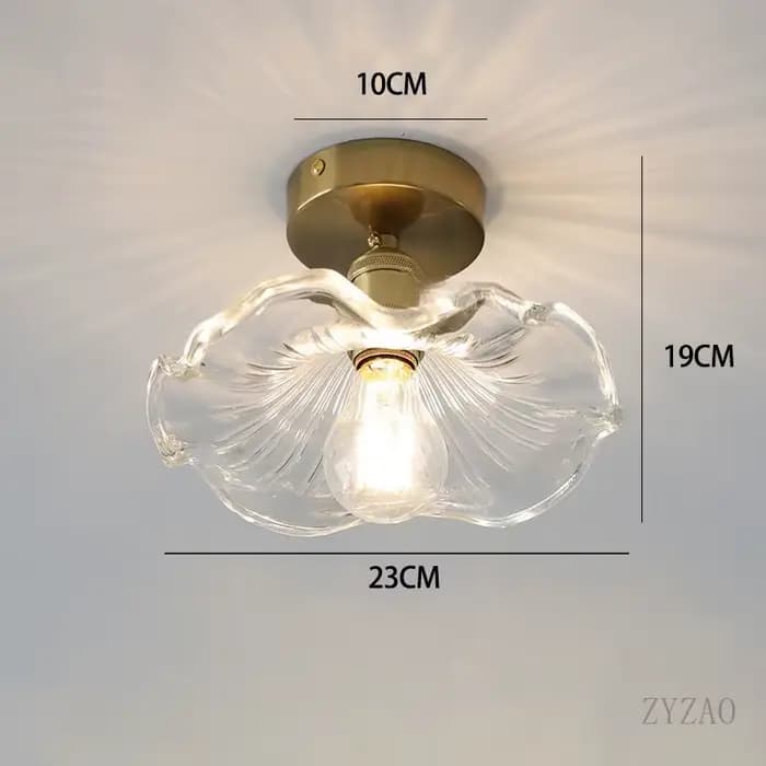 Annie LePG Plafonniers Nordic LED, Lampe de restaurant simple, Lumière de porche, Abat-jour en verre