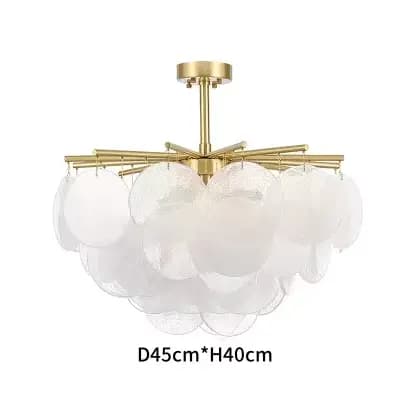 Nimbus cascade lustre moderne verre plafond lustre Art décor E14 suspension lampe décor à la maison
