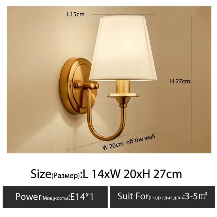 Applique Murale Américaine pour Chambre à Coucher, Lampe de oral et, Salon, Décoration de Restaurant
