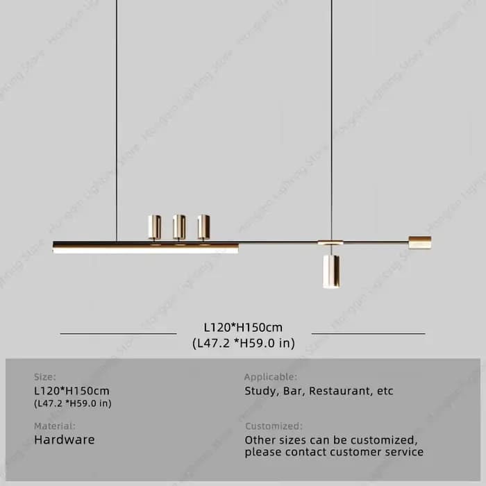 Plafonnier Suspendu au Design Moderne et Simple, Luminaire Décoratif d'Nik, Idéal pour une Salle à M