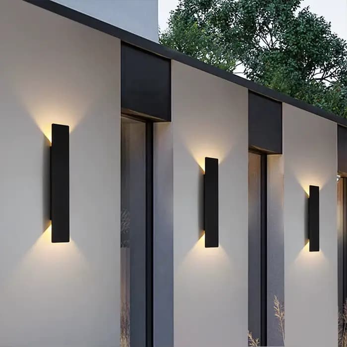 Applique murale extérieure moderne à LED étanche, en aluminium, 18 W, applique murale LED, décoratio