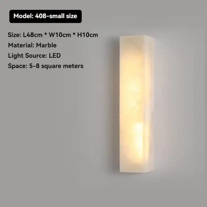 Lampe murale en albâtre, style minimaliste luxueux, longue bande lumineuse pour salon, hôtel, escali