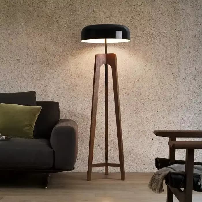 Lampadaire design japonais atmosphère classique Luminaria en bois hôtel chambre boutique ferme trépied lampadaire lampe de Table