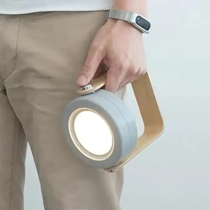 Veilleuse LED rechargeable portable avec lueur douce et soin des yeux, contrôle tactile, luminosité réglable, design élégant pour chambre à coucher