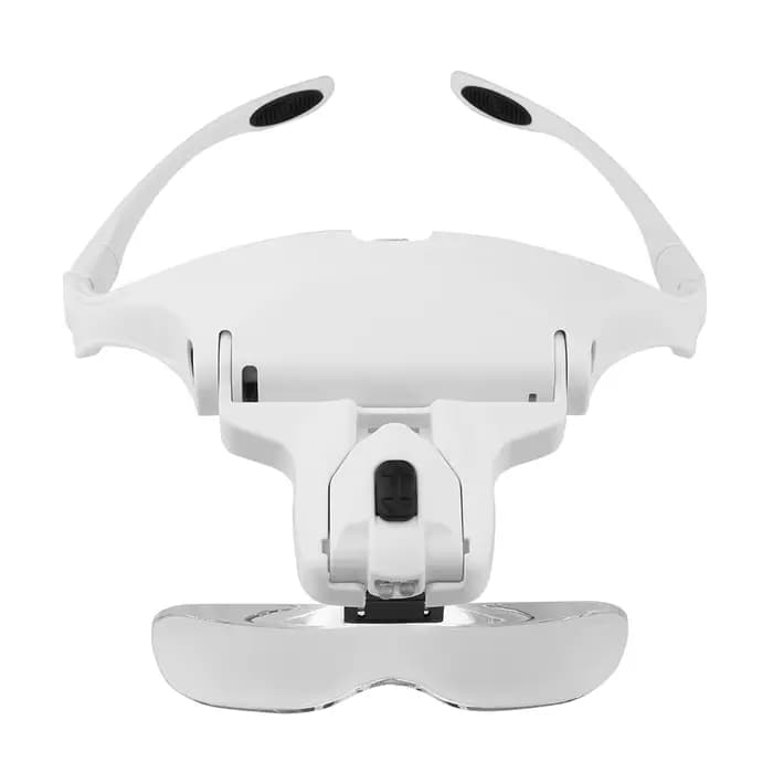 Loupes de lecture Loupe éclairée 1,0X 1,5X 2,0X 2,5X 3,5X 2 lumières Loupe éclairée à tête réglable