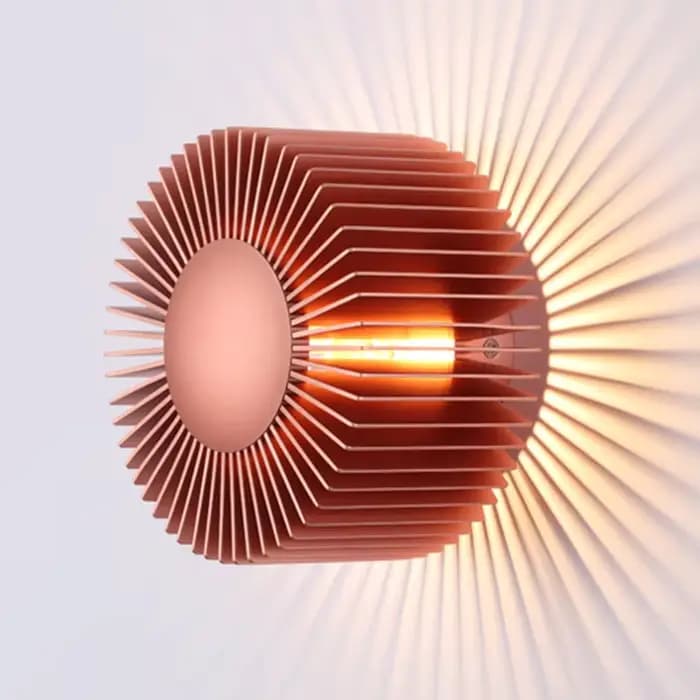 Petite Applique Murale en Aluminium au Design Moderne, Luminaire Décoratif d'Nik, Disponible en Noir, Rose et Or, Idéal pour un Hôtel, un Salon, une Chambre à Coucher ou une Chambre à Coucher