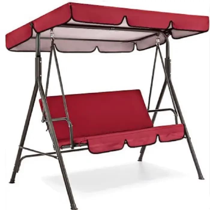 Juste de pluie plissée pour chaise pivotante de terrasse, housse anti-poussière pour parc extérieur, siège de balançoire étanche, 142x120x18cm, 2 pièces