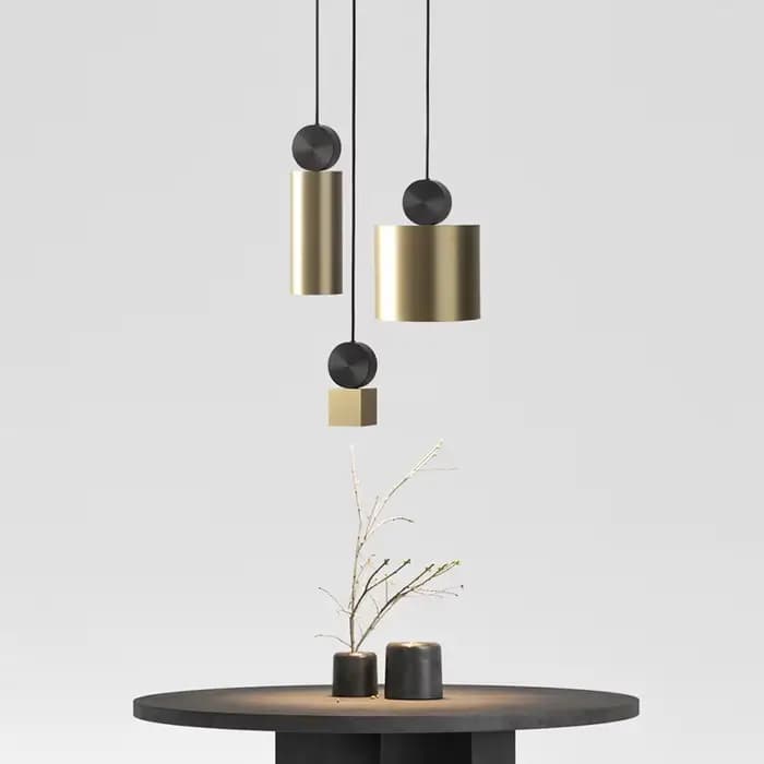 suspension moderne créative Mini lampes suspendues salon couloir restaurant design or suspension barre café lampes