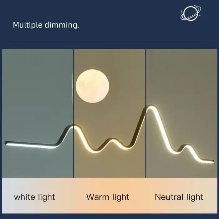 Lustre design moderne, luminaire suspendu simple pour table à manger, salle à manger, cuisine, bar, éclairage intérieur, décoration de la maison, lampe suspendue