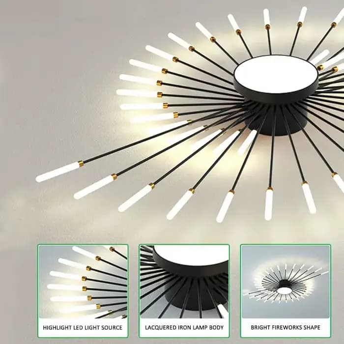 Plafonnier LED design moderne, luminaire décoratif d'intérieur, idéal pour un salon, une salle à manger ou une chambre à coucher, luminaires artistiques créatifs en spirale