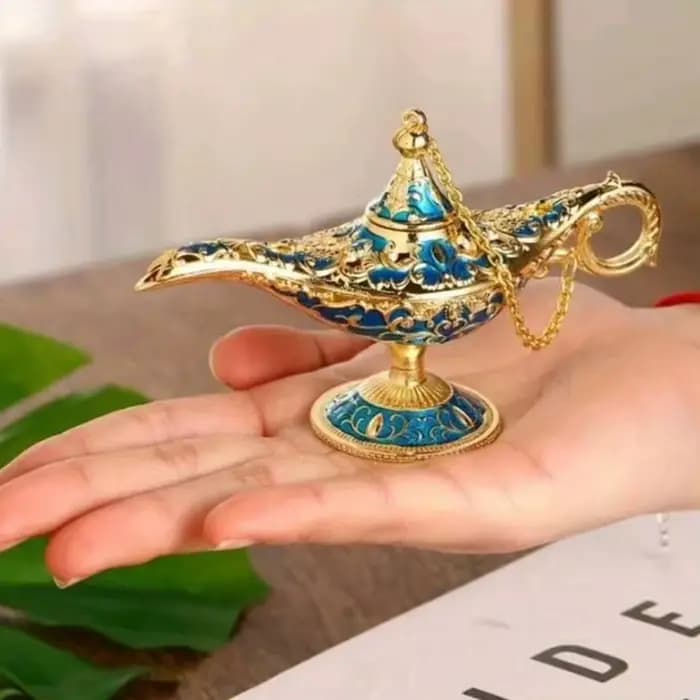 Lampe Aladdin, ornement artisanal de bureau, idéal pour salon, salle d'étude, chambre à coucher, idée cadeau de vacances Unique