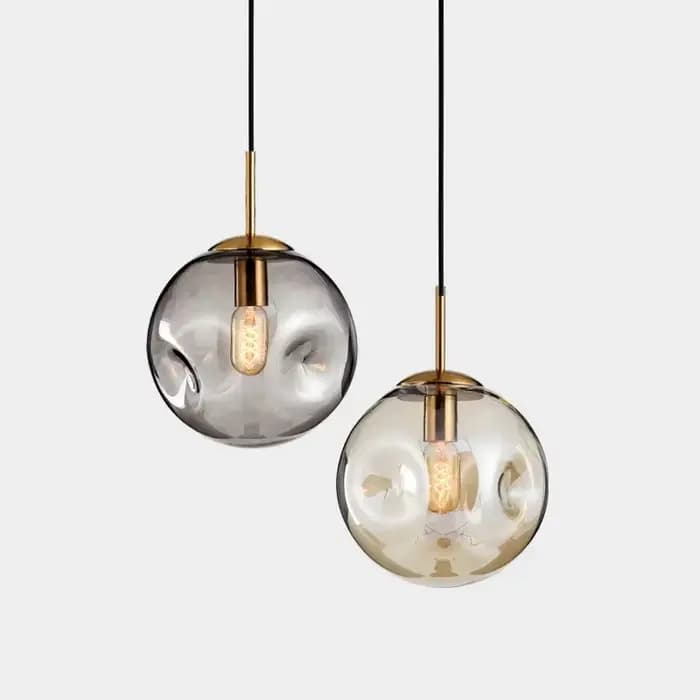 Lampes suspendues modernes nordiques lampe suspendue boule de verre créative pour salle à manger chambre Bar décor Loft Luminaire luminaires