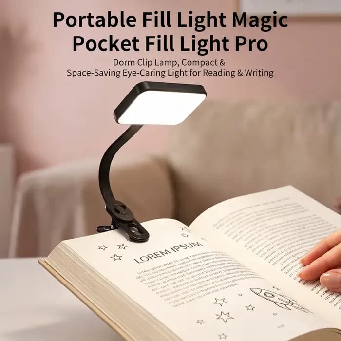 Lampe de lecture LED pour livre, lumière de lecture, protection des yeux, à clipser, rechargeable par USB, lampe à intensité réglable, flexible, lampe de lecture nocturne réglable