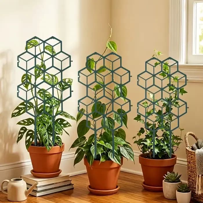 Support de plantes en nid d'abeille, treillis de jardin robuste et respirant, outil de jardinage pour la croissance des plantes