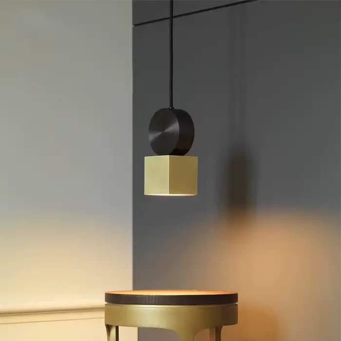 suspension moderne créative Mini lampes suspendues salon couloir restaurant design or suspension barre café lampes