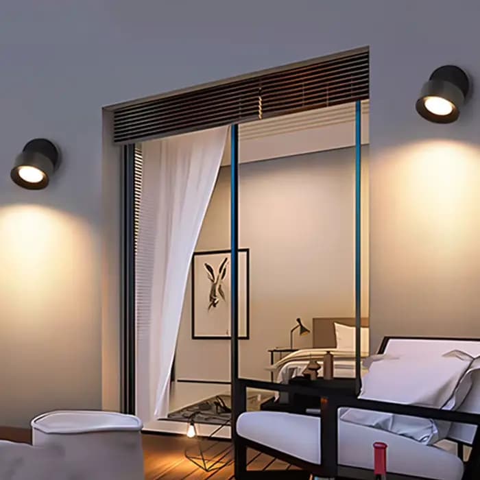 Lampe murale extérieure étanche pour cour, villa, portail, terrasse, jardin, enclos, balcon - Décoration d'éclairage moderne