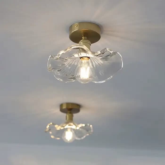 Annie LePG Plafonniers Nordic LED, Lampe de restaurant simple, Lumière de porche, Abat-jour en verre, Foyer, délégations, Couloir