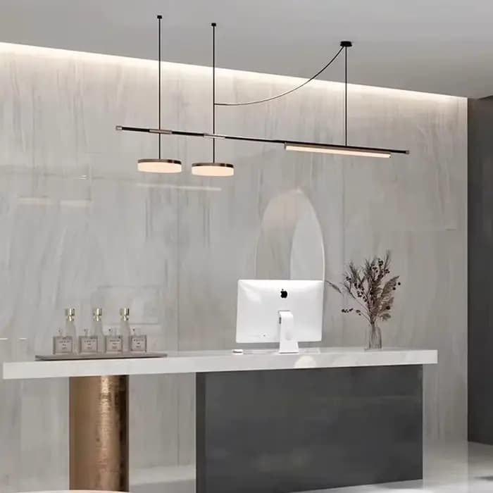 Plafonnier Suspendu au Design Moderne et Simple, Luminaire Décoratif d'Nik, Idéal pour une Salle à Manger ou une Cuisine de Luxe