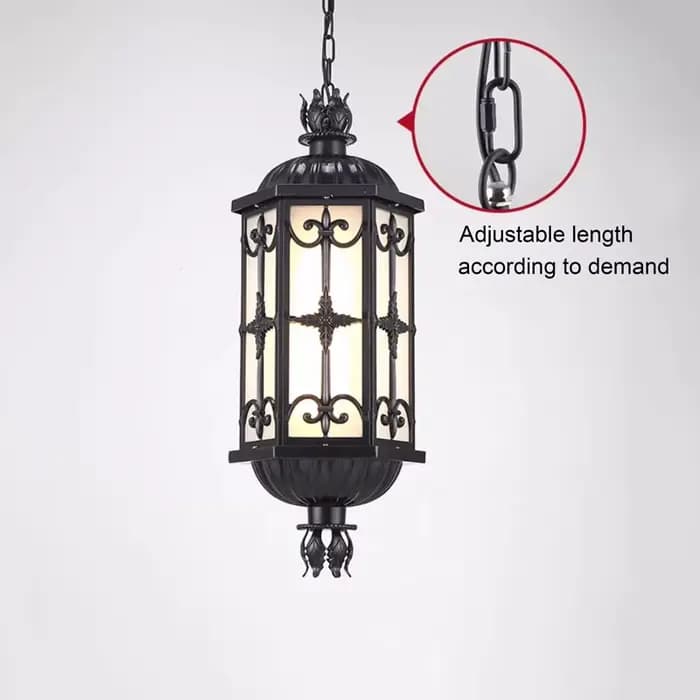 Lampe suspendue d'extérieur étanche de Style européen, pour parc, cour, couloir, jardin, Villa, entrée, balcon, éclairage