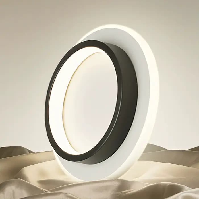 LED allée plafonniers trois couleurs lampe moderne LED plafond lustre balcon entrée escalier décor à la maison luminaires LED Lustre