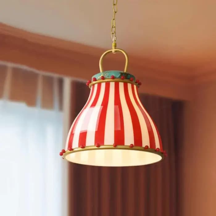 Lampe suspendue en verre de couleur rétro, luminaire décoratif d'intérieur, idéal pour une chambre à coucher, un salon, un Restaurant, un hôtel, une boutique ou une chambre d'enfant