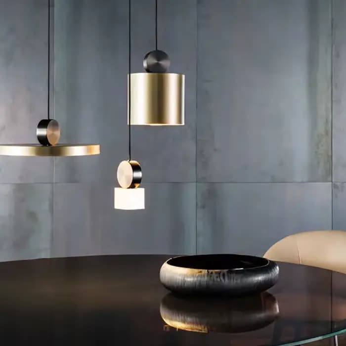 suspension moderne créative Mini lampes suspendues salon couloir restaurant design or suspension barre café lampes