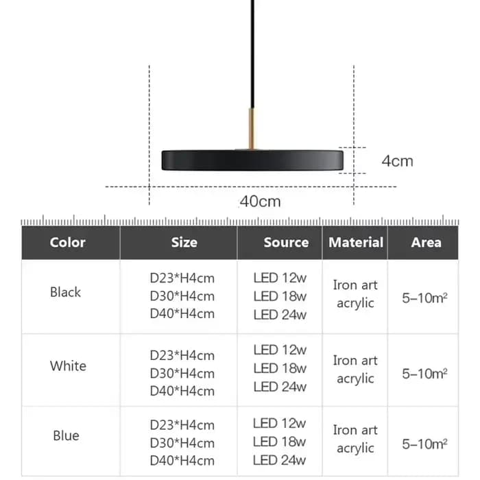 Lampe LED suspendue au design nordique, luminaire décoratif d'intérieur, idéal pour une chambre à coucher, une allée, un salon, une salle à manger, une cuisine ou une étude, 23-40cm