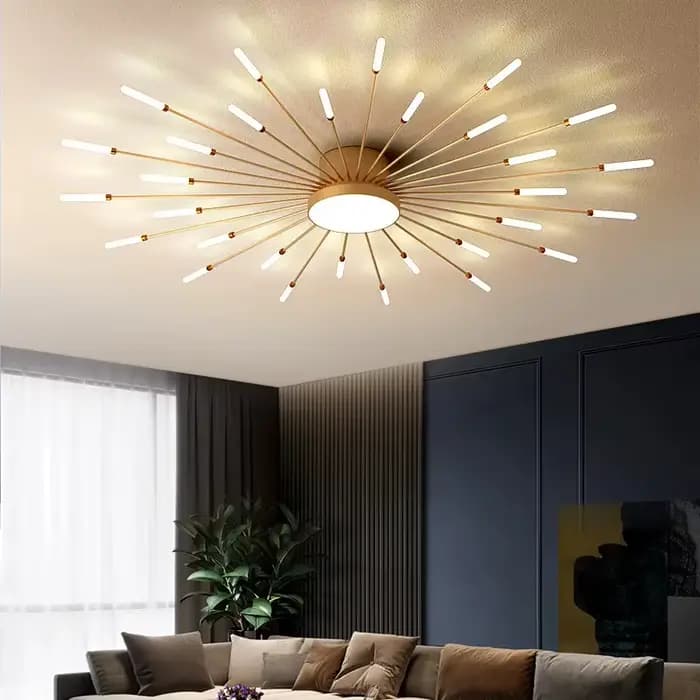 Plafonnier LED design moderne, luminaire décoratif d'intérieur, idéal pour un salon, une salle à manger ou une chambre à coucher, luminaires artistiques créatifs en spirale