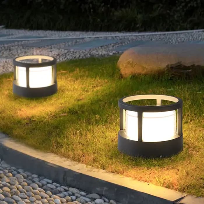 Lampadaire de Jardin Extérieur Thrisdar 7W 12W AC85V-265V pour Allée, Pelouse et Colonne – Éclairage Paysager