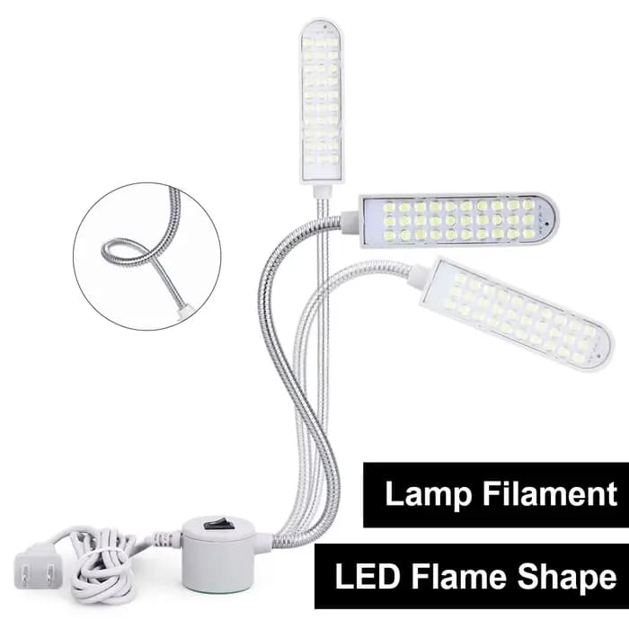 Lumière Led industrielle 1w 2w 3w lampe de travail Portable Led lampe de travail Flexible Base adsorbée Machine à coudre travail Flexible magnétique