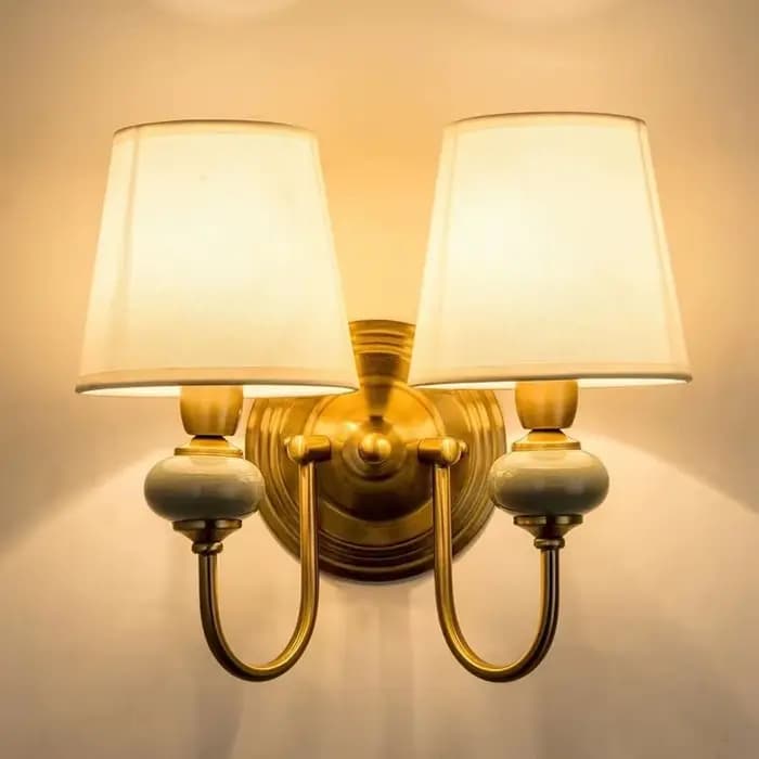 Applique Murale Américaine pour Chambre à Coucher, Lampe de oral et, Salon, Décoration de Restaurant, Décoration de Maison, Couverture de Grille de Couloir
