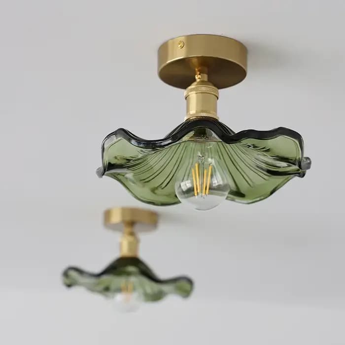 Annie LePG Plafonniers Nordic LED, Lampe de restaurant simple, Lumière de porche, Abat-jour en verre, Foyer, délégations, Couloir