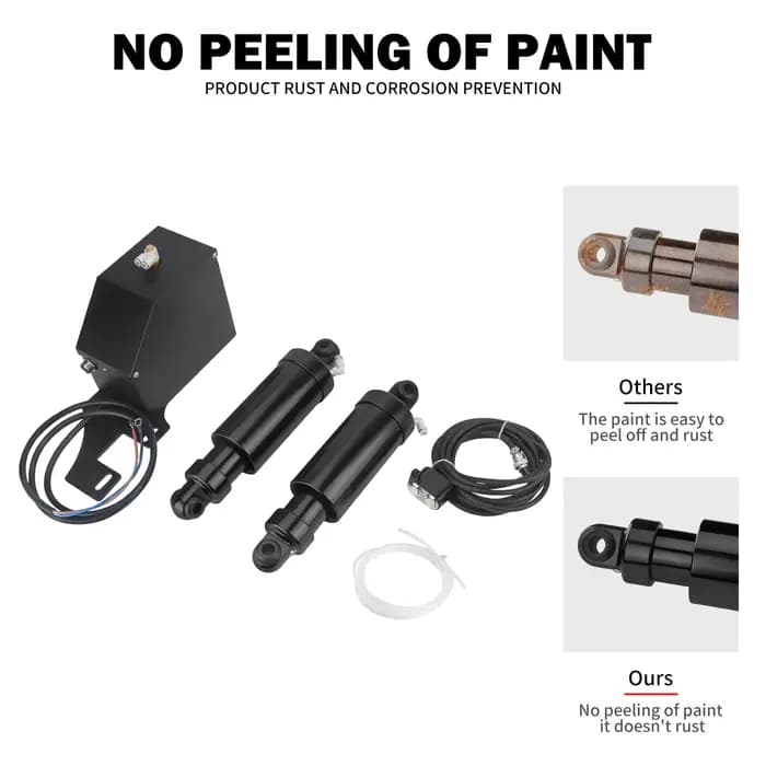 Kit de suspension pneumatique arrière de moto, noir, Harley Touring Road King Electra Street Road, foetal de Ccalculator Limited FLHTKSE 1994-22