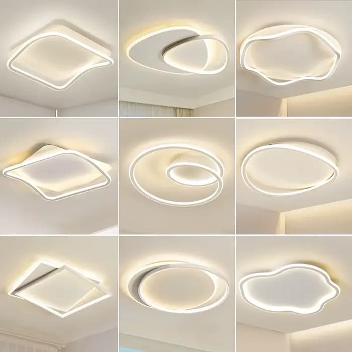 Plafond moderne à LEDs lustre lampe pour salon chambre étude chambre de bébé cuisine allée Loft décor à la maison luminaire intérieur