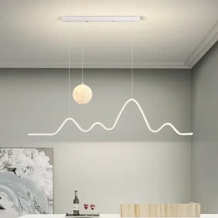 Lustre design moderne, luminaire suspendu simple pour table à manger, salle à manger, cuisine, bar, éclairage intérieur, décoration de la maison, lampe suspendue