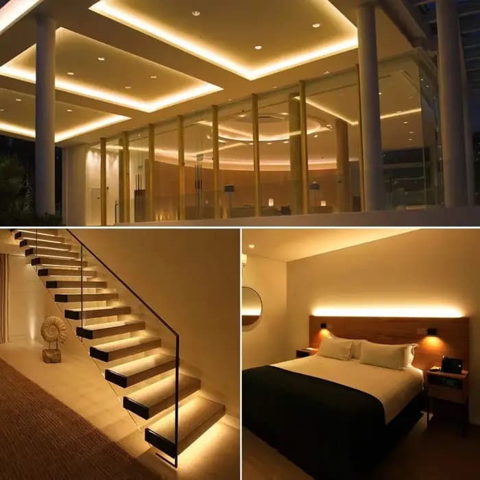 Bande lumineuse LED 16.4 pieds, 3AA, batterie Flexible, décoration de la maison, pour arrière-plan de télévision, chambre à coucher, éclairage de cuisine