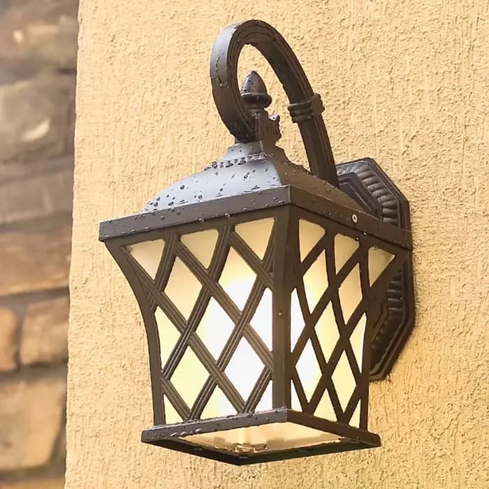 Lampe murale extérieure, style européen, pour jardin, villa, cour, balcon, allée, étanche