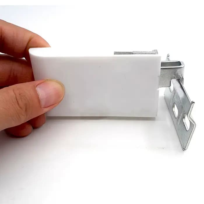Support de suspension invisible en métal argenté pour armoire de cuisine, quincaillerie dissimulée pour placard