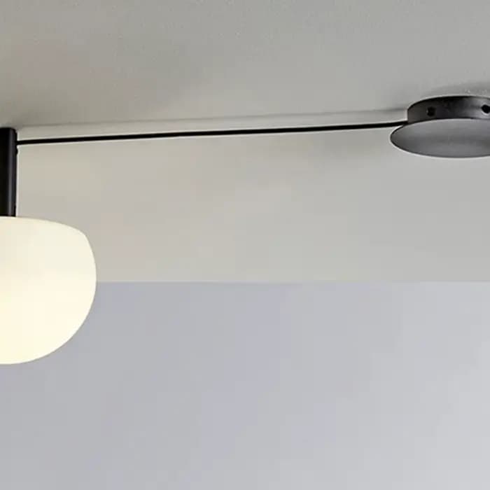 Lampe de plafond linéaire minimaliste noire, lampe araignée en verre pour chambre à coucher, bureau, salon, villa, éclairage intérieur
