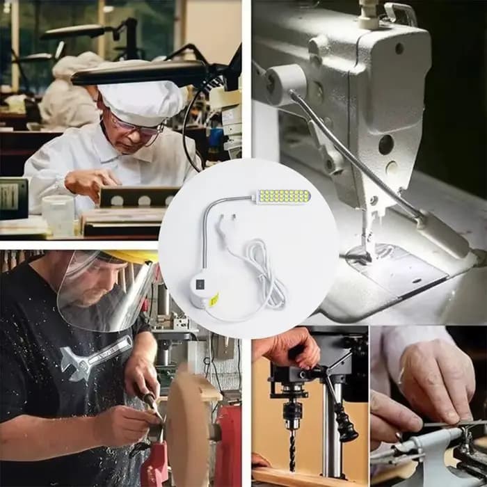 Lumière Led industrielle 1w 2w 3w lampe de travail Portable Led lampe de travail Flexible Base adsorbée Machine à coudre travail Flexible magnétique