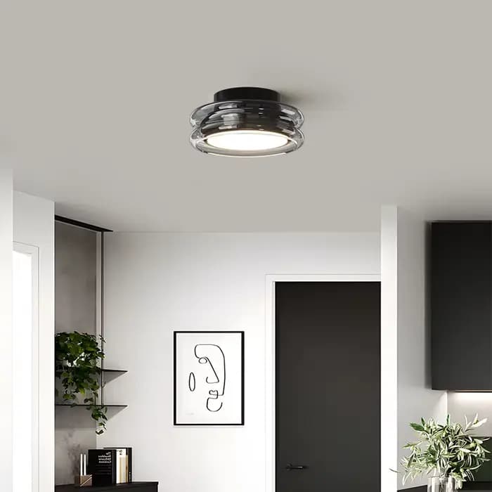 Plafonnier LED minimaliste de style italien, moderne, pour dressing, balcon, couloir, lampe de couloir, éclairage décoratif pour salon