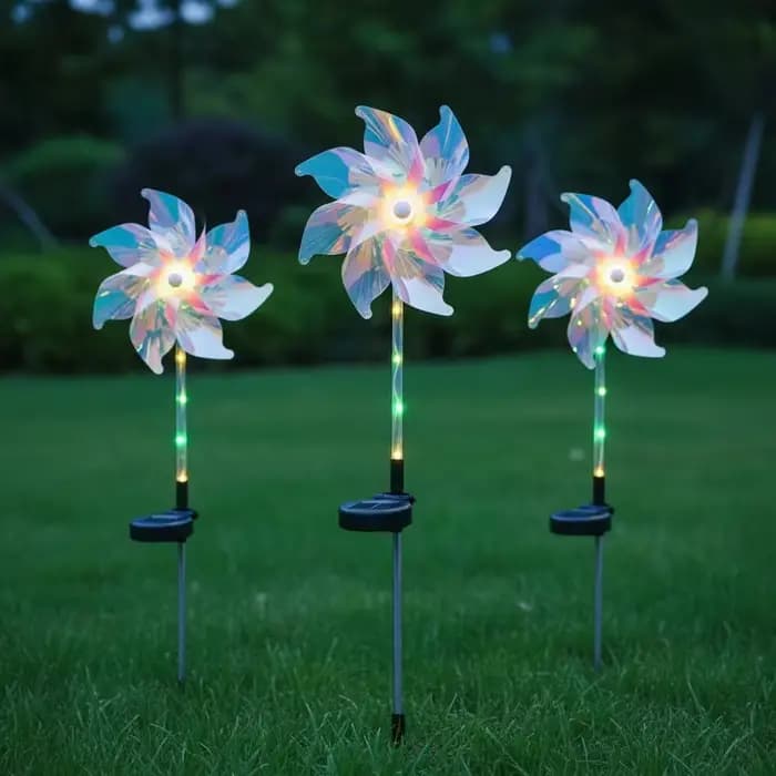 Lampe solaire en forme de pissenlit pour l'extérieur, idéale pour la décoration de jardin, de cour, de patio et de paysage