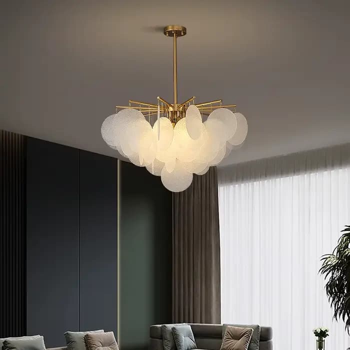 Nimbus cascade lustre moderne verre plafond lustre Art décor E14 suspension lampe décor à la maison salon suspension lumière