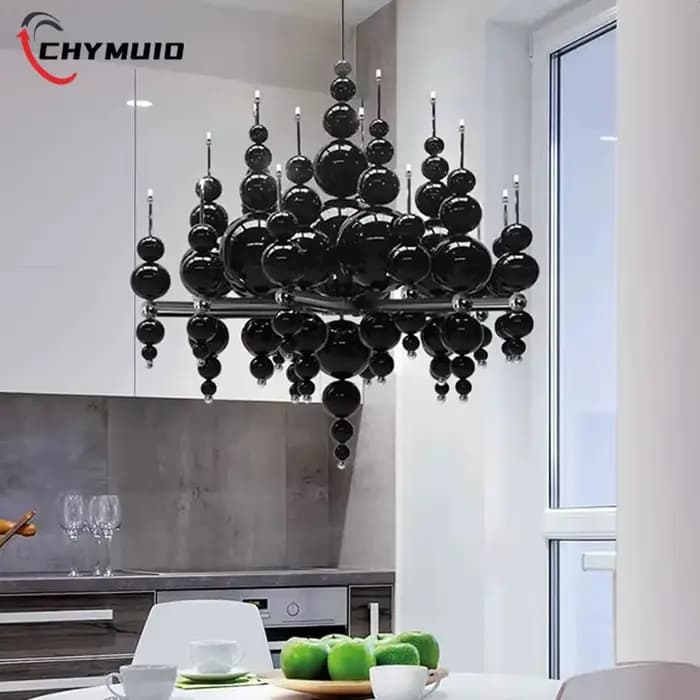 Nordique luxe Villa plafond Lustre haut de gamme hôtel atmosphère salle à manger salon suspension lampe concepteur suspendu Lustre maison